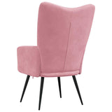 Chaise de relaxation Rose Velours
