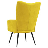 Chaise de relaxation Jaune moutarde Velours
