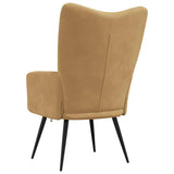 Chaise de relaxation Marron Velours