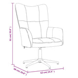 Chaise de relaxation Jaune moutarde Velours