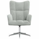 Chaise de relaxation Gris clair Velours