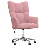 Chaise de relaxation Rose Velours