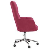 Chaise de relaxation Rouge bordeaux Velours