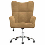 Chaise de relaxation Marron Velours