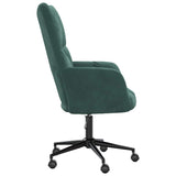 Chaise de relaxation Vert foncé Velours