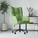 Chaise de relaxation Vert clair Velours