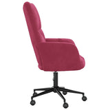 Chaise de relaxation Rouge bordeaux Velours