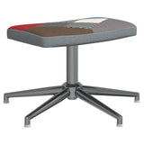 Chaise de relaxation avec tabouret Patchwork Tissu