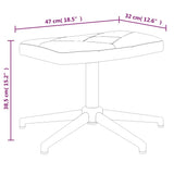 Chaise de relaxation avec tabouret Patchwork Tissu