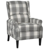 Fauteuil inclinable Gris blanc Tissu
