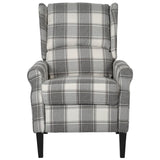 Fauteuil inclinable Gris blanc Tissu