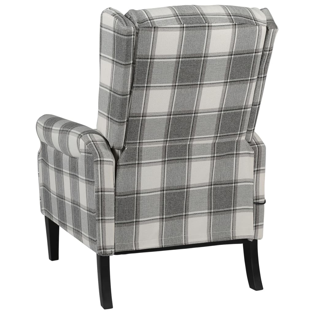 Fauteuil inclinable Gris blanc Tissu
