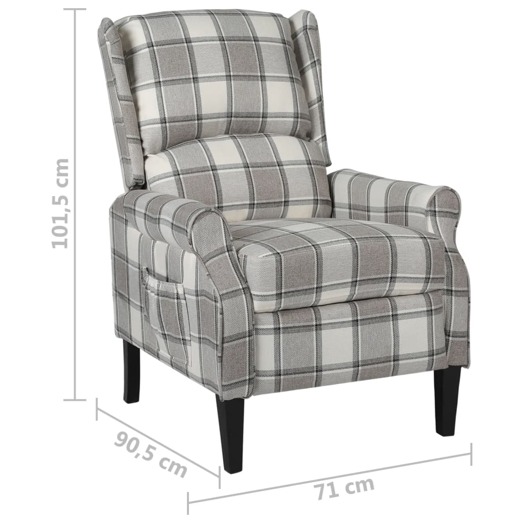 Fauteuil inclinable Gris Tissu