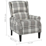 Fauteuil inclinable Gris Tissu