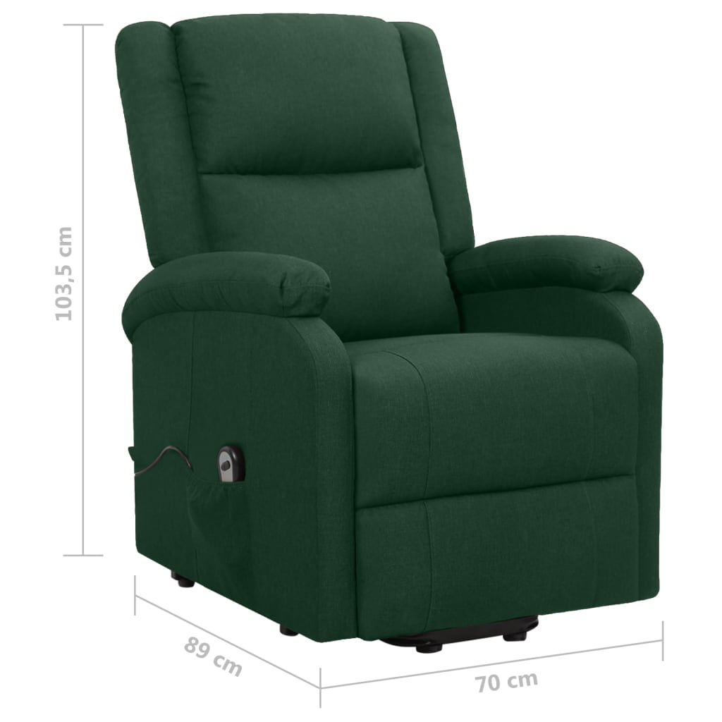 Fauteuil Vert foncé Tissu