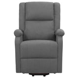Fauteuil de massage inclinable Gris foncé Tissu