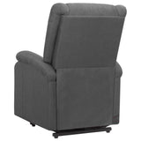 Fauteuil de massage inclinable Gris foncé Tissu