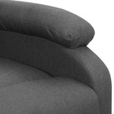 Fauteuil de massage inclinable Gris foncé Tissu