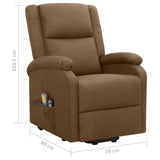 Fauteuil de massage Marron Tissu