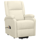 Fauteuil de massage Crème Tissu