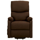 Fauteuil de massage Marron foncé Tissu