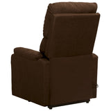 Fauteuil de massage Marron foncé Tissu