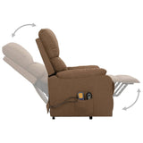 Fauteuil de massage Taupe Tissu