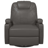 Fauteuil à bascule de massage Anthracite Similicuir