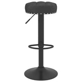 Tabourets de bar lot de 2 noir velours
