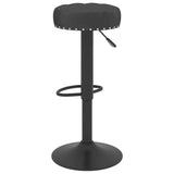 Tabourets de bar lot de 2 noir velours