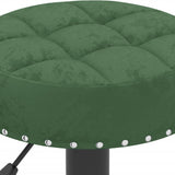 Tabourets de bar lot de 2 vert foncé velours