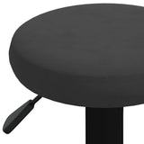Tabourets de bar lot de 2 Noir Velours