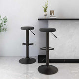 Tabourets de bar lot de 2 Noir Velours