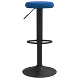 Tabourets de bar lot de 2 bleu velours
