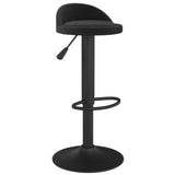 Tabourets de bar lot de 2 Noir Velours