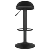 Tabourets de bar lot de 2 Noir Velours