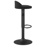 Tabourets de bar lot de 2 Noir Velours