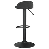Tabourets de bar lot de 2 Noir Velours
