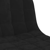 Tabourets de bar lot de 2 noir velours