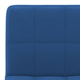 Tabourets de bar lot de 2 bleu velours