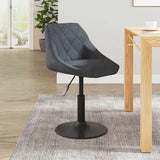 Tabouret de bar Gris foncé Velours