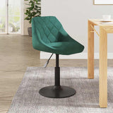 Tabouret de bar Vert foncé Velours