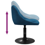 Tabouret de bar Bleu Velours