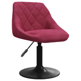Tabouret de bar Rouge bordeaux Velours