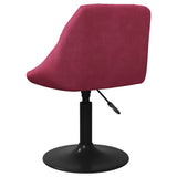 Tabouret de bar Rouge bordeaux Velours