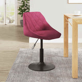 Tabouret de bar Rouge bordeaux Velours