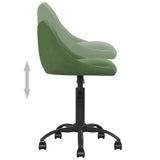 Chaise de salle à manger Vert foncé Velours