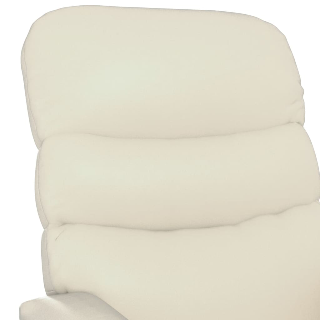Fauteuil inclinable électrique Crème Similicuir