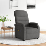 Fauteuil électrique de massage Gris foncé Tissu