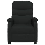 Fauteuil électrique de massage Noir Tissu